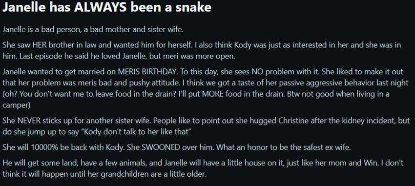 Janelle Brown - Sister Wives - Image source: Reddit