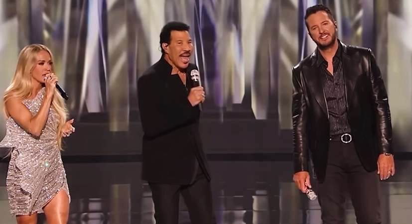 American Idol - Carrie Underwood - Luke Bryan - Lionel Richie - Source: Youtube