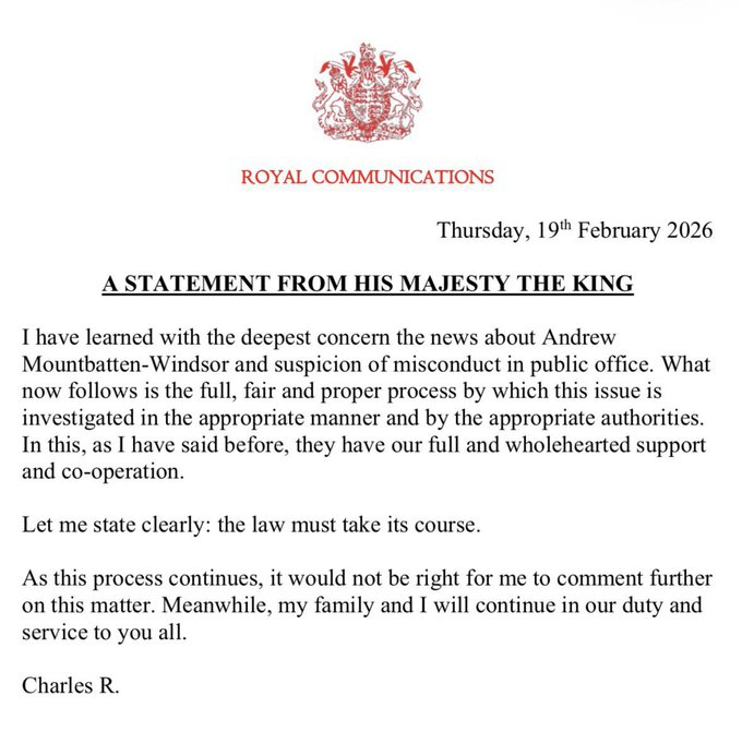 King Charles Breaks Silence