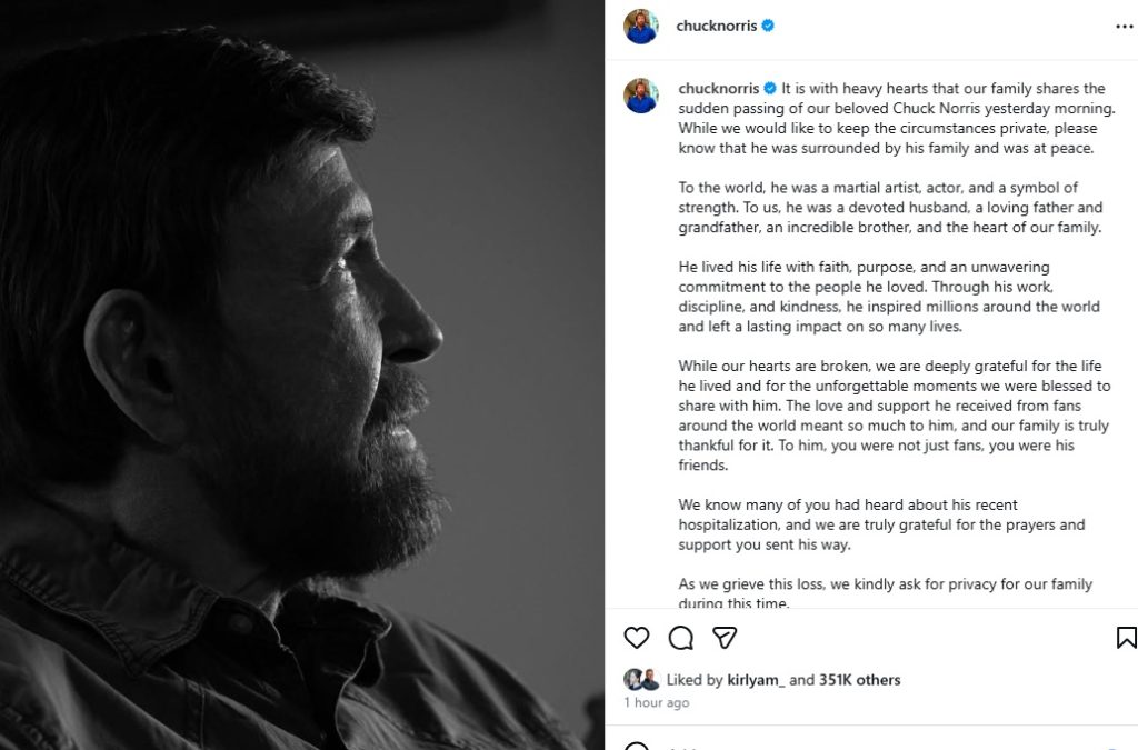 Chuck Norris Instagram