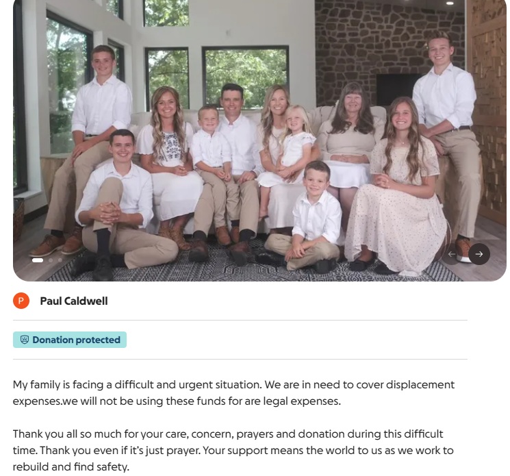 Caldwell GoFundMe
