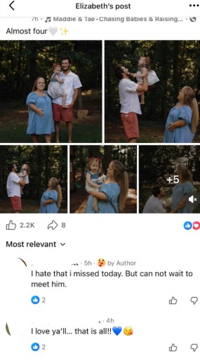 Liz Johnston Gender Reveal-Reddit
