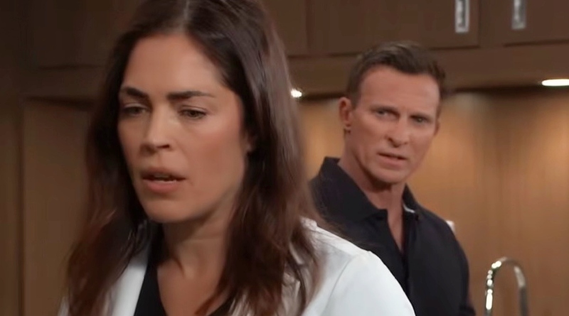General Hospital - Britt Westbourne - Kelly Thiebaud - Steve Burton - Jason Morgan